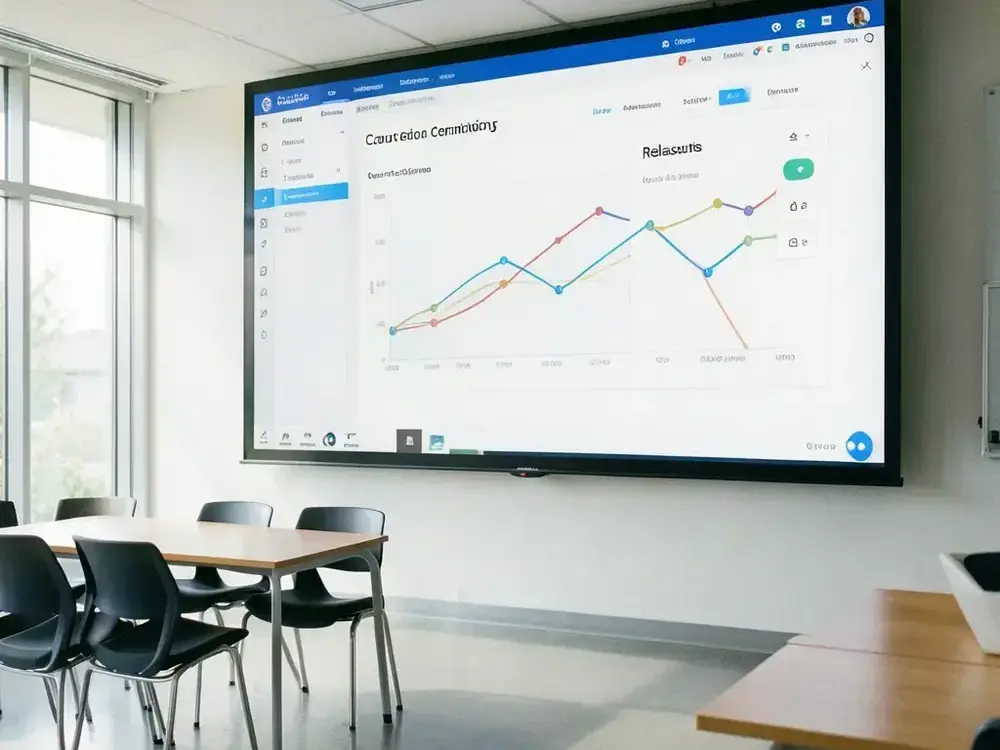 Education portal with course completion dashboards